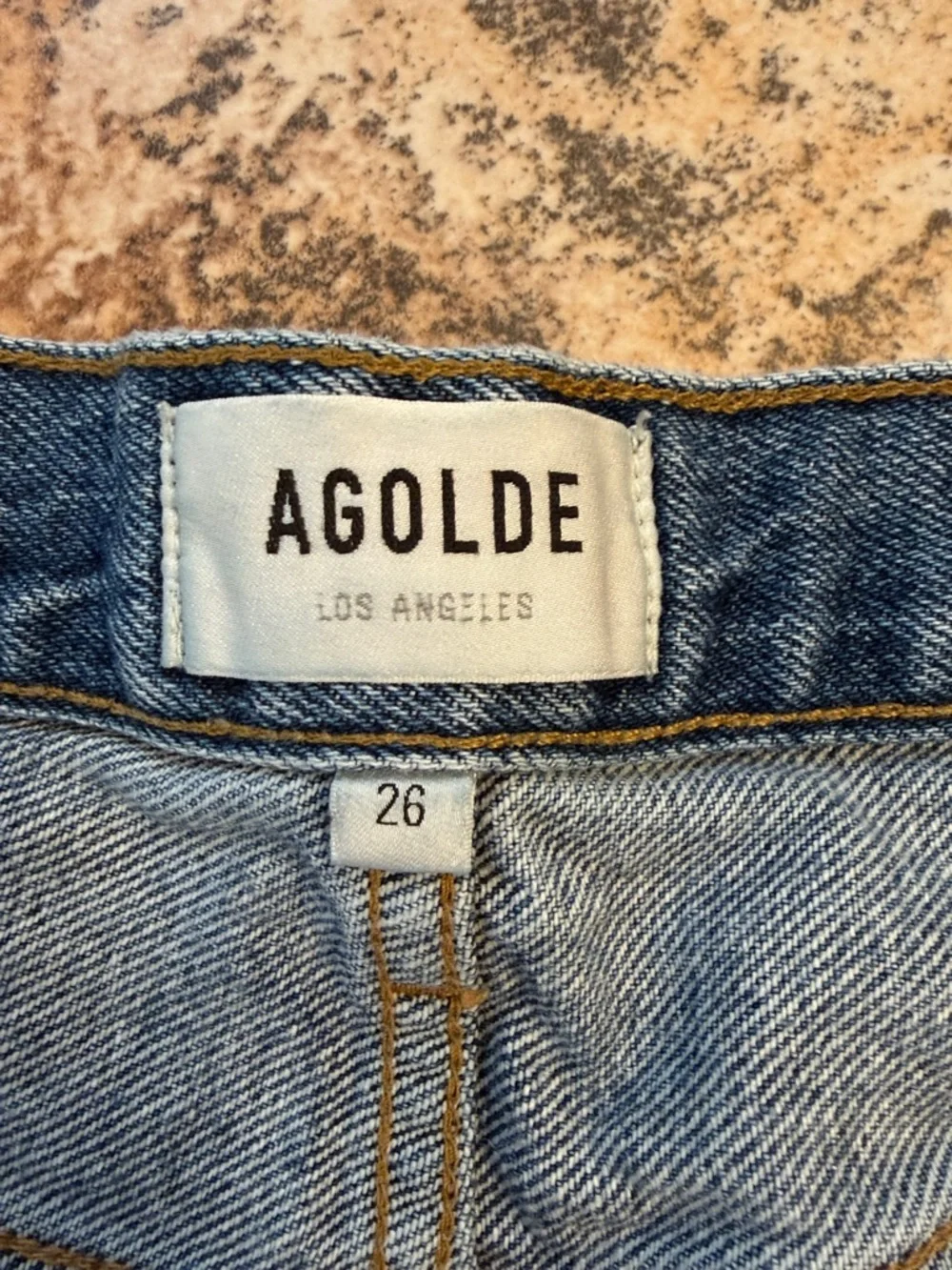 Agolde Parker Long denim Jean short 26 - Picture 2 of 8